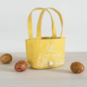 Velykinis krepšelis vaikams geltonas